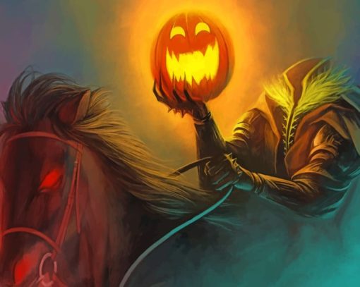 Headless Horseman paint by numbers