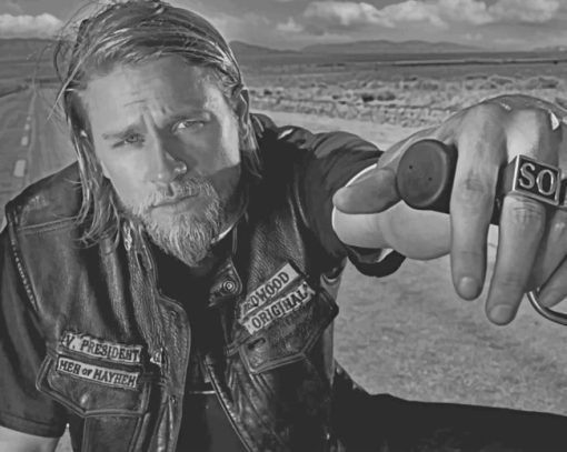 Jax Teller Sons Of Anarchy paint by numbers