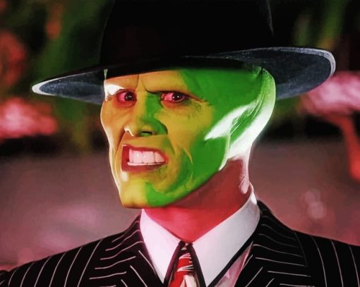 Jim Carrey In The Mask paint by numbers