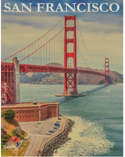 San Francisco Travel paint by numbers