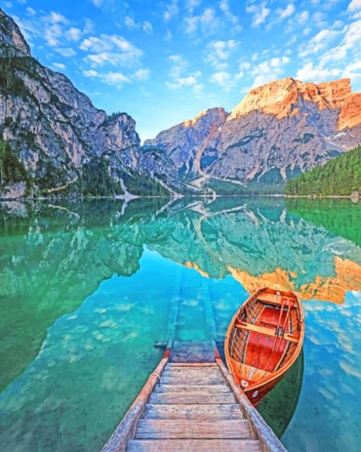 Lago Di Braies Paint By Numbers