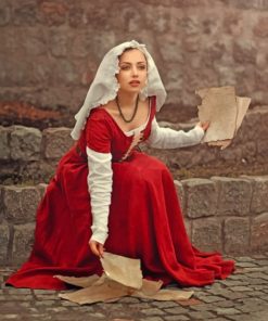 Linen Medieval Kirtle Peasant paint by numbers