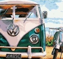 VW Bus paint by numbers