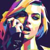 Margot Robbie on Pop Art Paint By Numbers