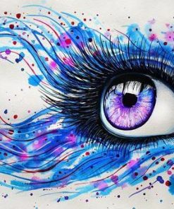 Multi Colored Eyes paint by numbers