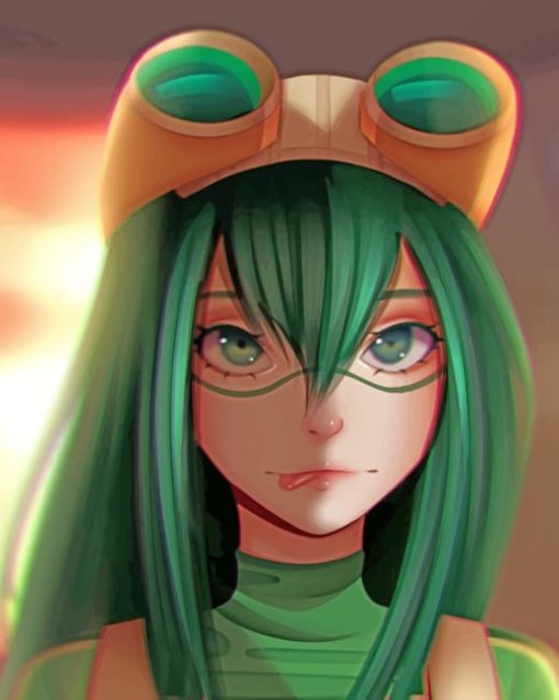 My Hero Academia Tsuyu Asui paint by numbers