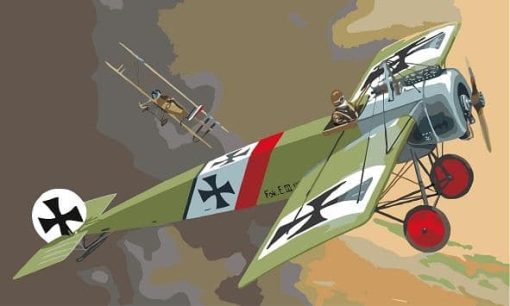 Nazi Airplane paint by numbers