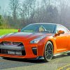 Orange Nissan GTR Paint By Numbers