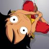 One Piece Monkey D Luffy paint by numbers