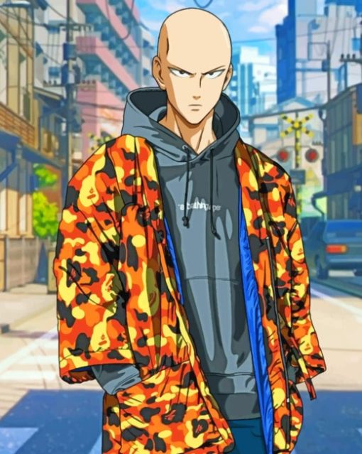 One Punch Man Paint By Numbers