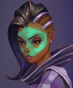 Overwatch Sombra paint by numbers