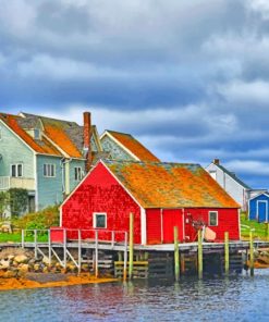 Peggy’s Cove Houses Paint By Numbers