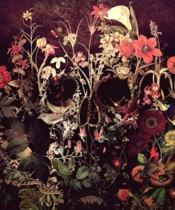 Flowering Skull Paint By Numbers