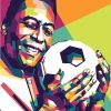 Pele On Pop Art paint By Numbers