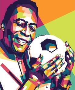 Pele On Pop Art paint By Numbers