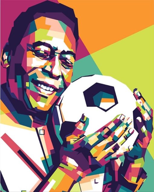 Pele On Pop Art paint By Numbers