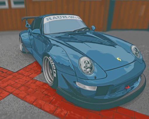 Porsche Rauh Welt paint by numbers