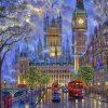 British London Night paint by numbers