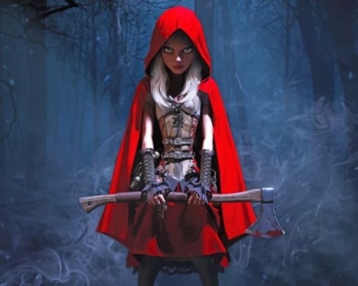 Red Riding Hood paint by numbers