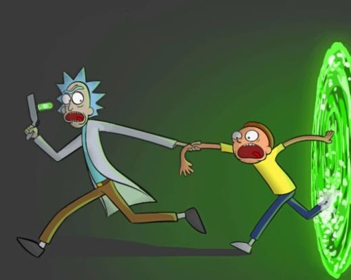 Rick And Morty Portal paint by numbers