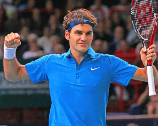 The Hero Roger Federer Paint By Numbers