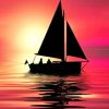 Silhouette Boat Paint By Numbers