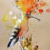 splashed bird paint by numbers paint by numbers