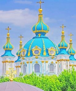 St. Andrew’s Church Ukraine Paint by numbers