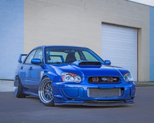 Subaru Impreza WRX Sti paint by numbers