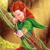 Tauriel Hobbit paint by numbers