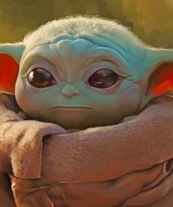 The Mandalorian Baby Yoda paint by numbers