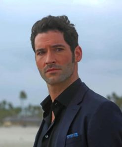 Tom Ellis As Lucifer paint by numbers