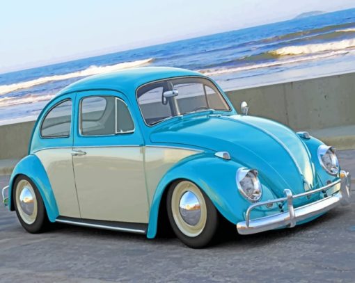 Volkswagen Beetle 1200 Paint By Numbers