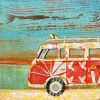 Vw Van Bus Retro paint by numbers