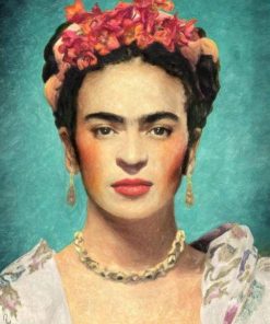 Frida Kahlo Face paint by numbers