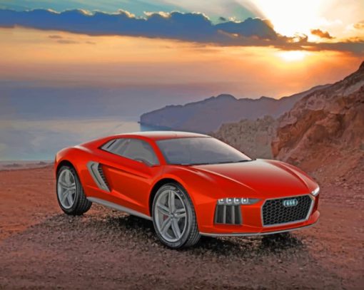 Audi Italdesign Giugiaro paint by numbers