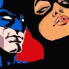 Batman And Bat woman Paint By Numbers