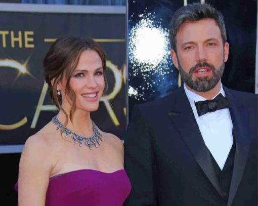 Ben Affleck And Jennifer Garner paint by numbers