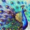 Colorful Peacock paint by numbers