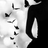 Butterfly Woman Silhouette paint by numbers