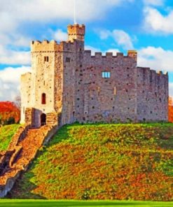 Cardiff Castle Wales Paint by numbers