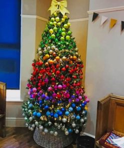 Decorated Christmas Tree paint by numbers