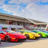 Colorful Lamborghini paint by numbers