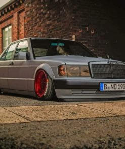 Customized Mercedes 190E paint by numbers