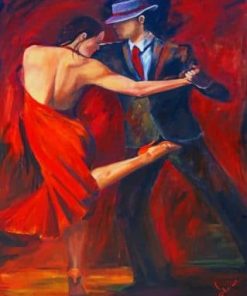 Couple Dancing Tango paint By Numbers