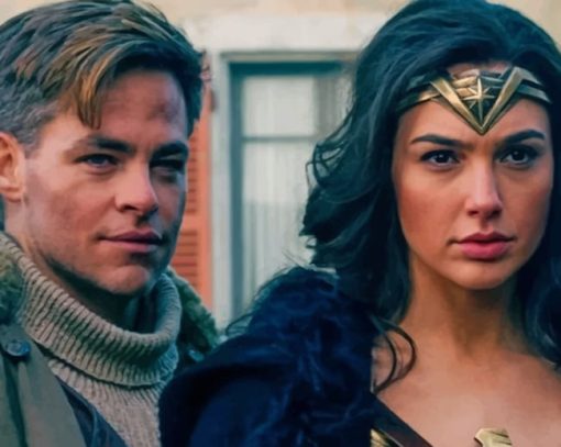 Gal Gadot And Chris Pine paint by numbers