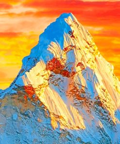 Himalayas At Sunset paint by numbers