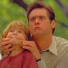 Jim Carrey And A Child paint by numbers