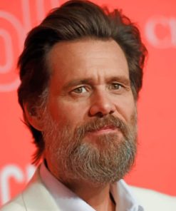 Jim Carrey grey beard paint by numbers