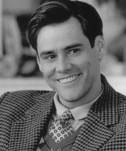 Jim Carrey Black And White paint by numbers